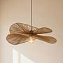 Fulger Pendant Light 1-bulb Cast Iron Paper Natural 1