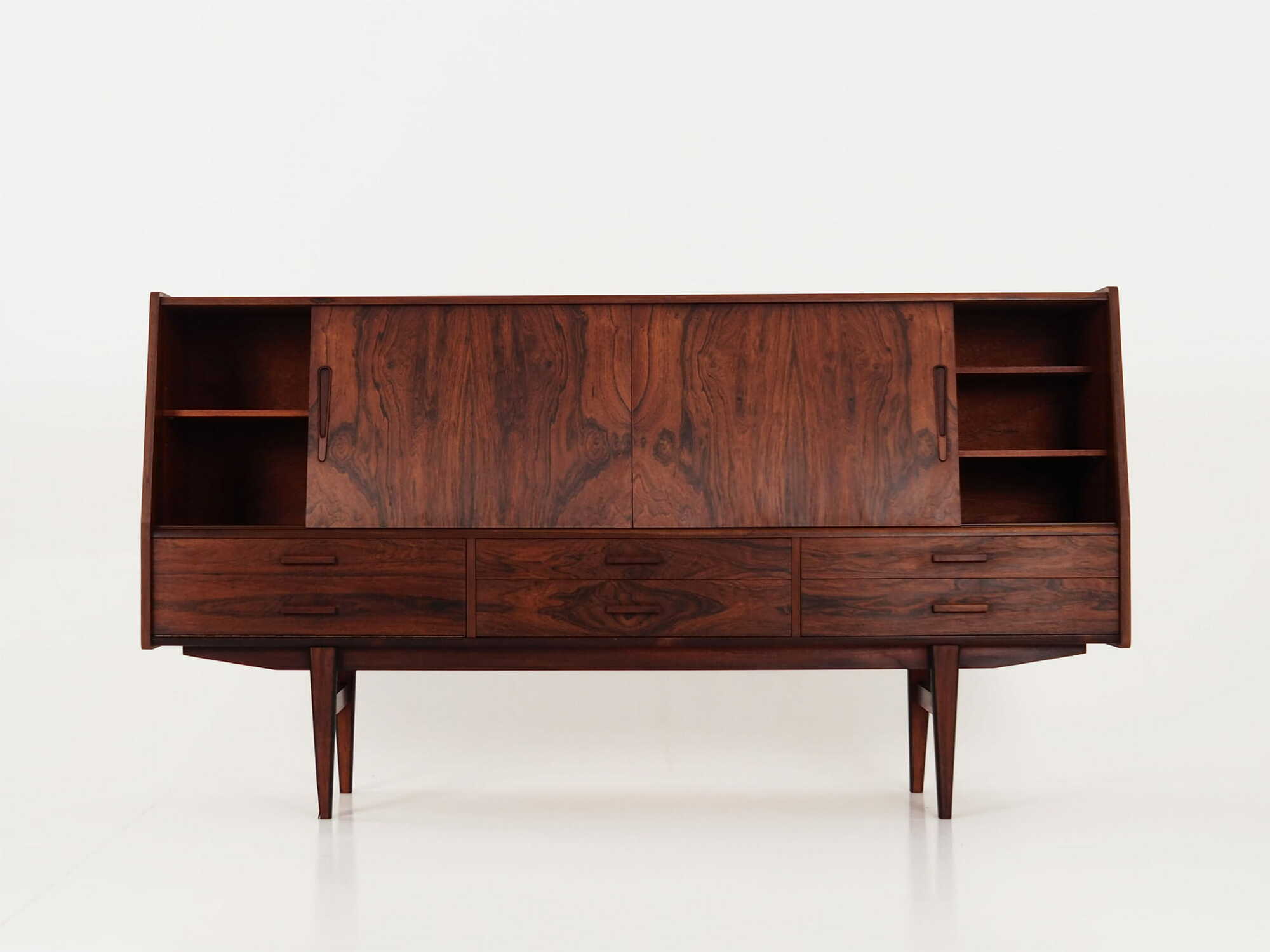 Highboard Rosenholz Braun 1970er Jahre 2