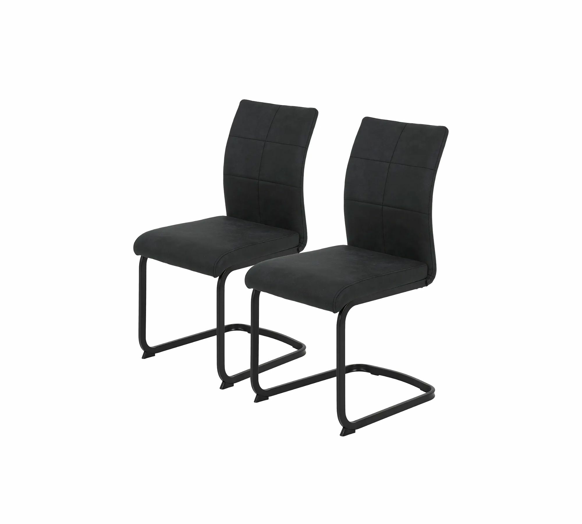 2x cantilever steel microfiber anthracite black 0
