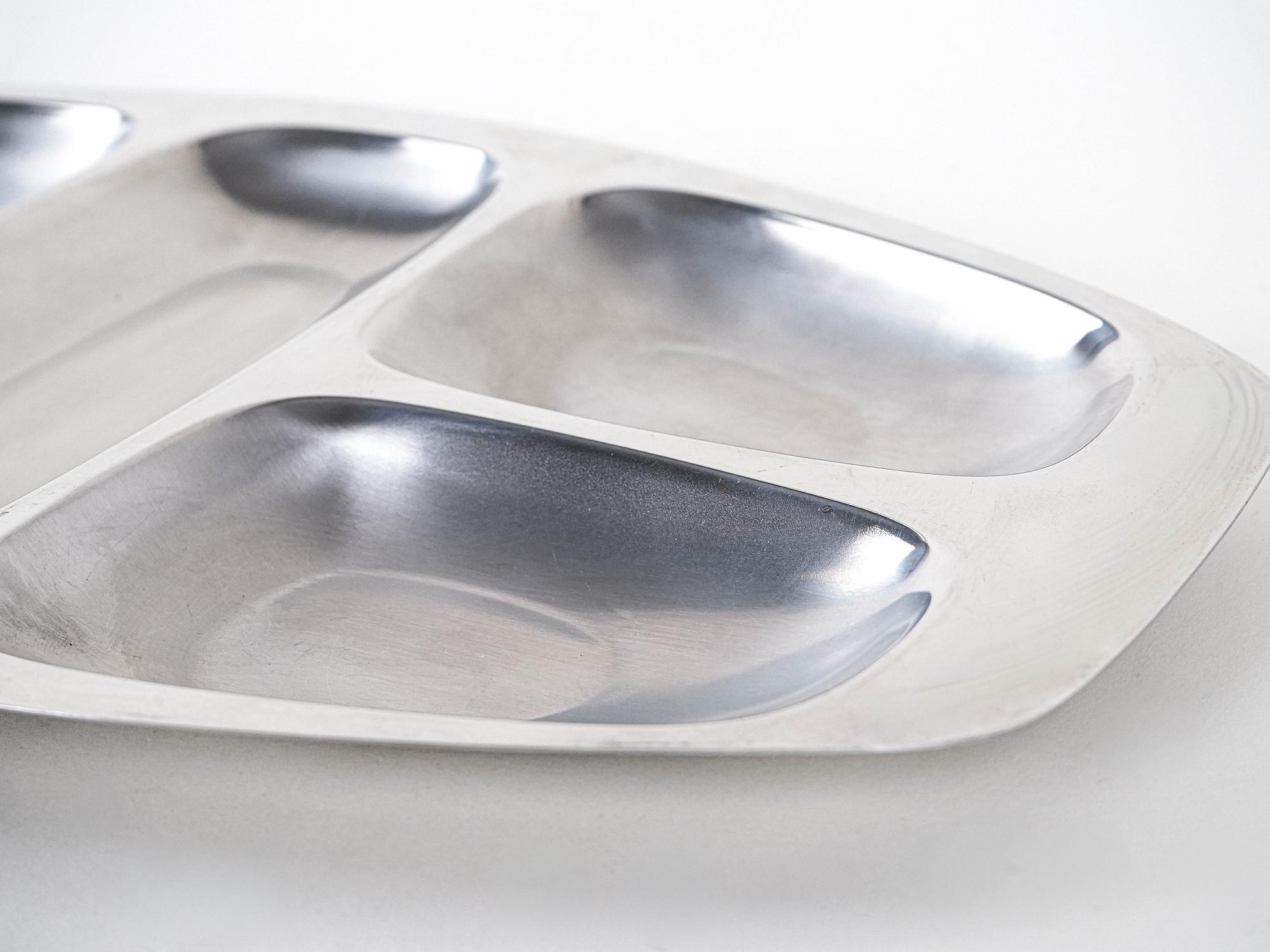 Vorspeisen Servierplatte Silber 5