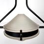 Deckenlampe Milchglas Plexiglas 1980er Jahre 1