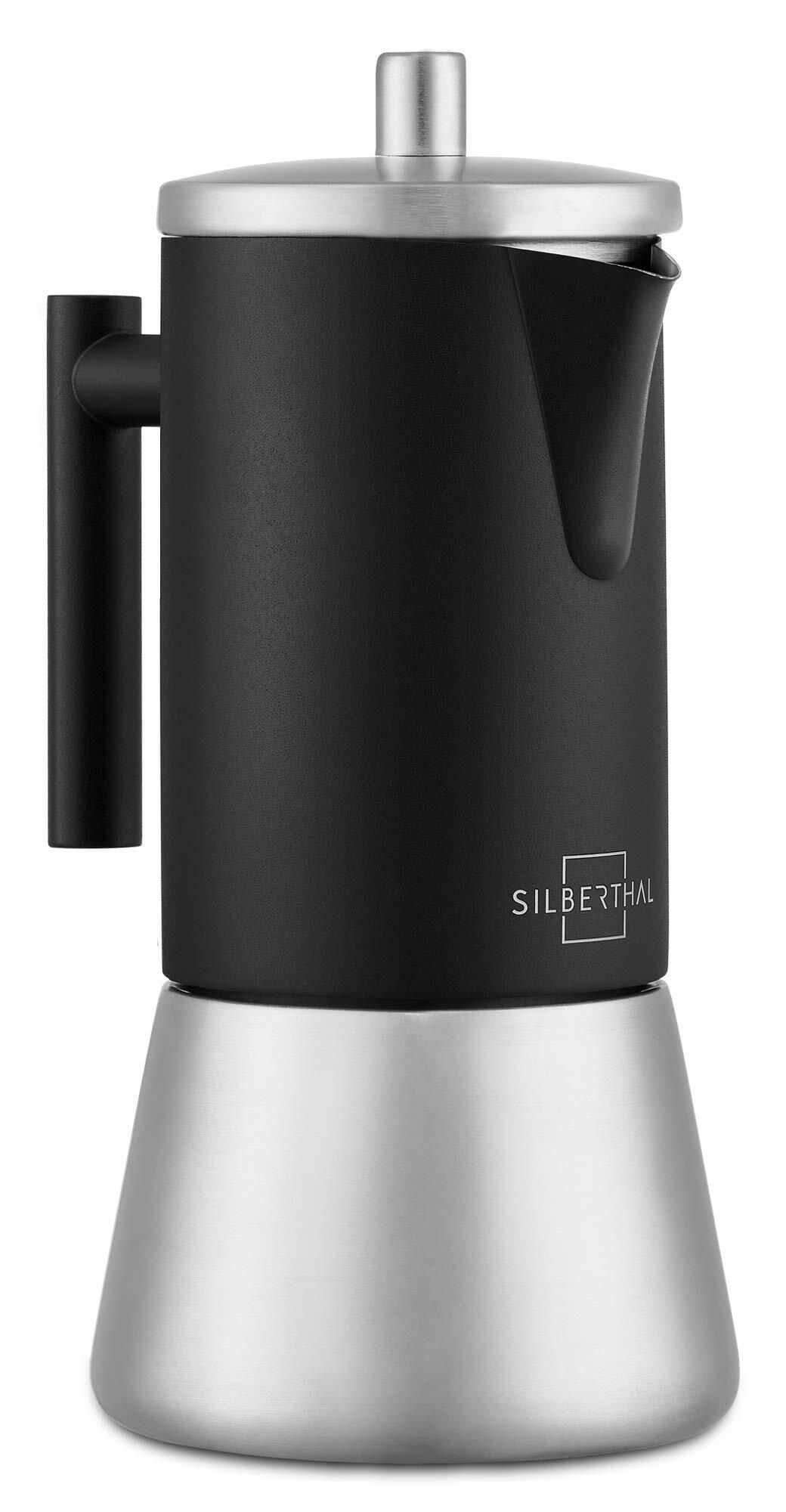 Espressokocher Edelstahl Silber 300 ml 0