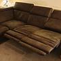 Sofa Récamiere Links Kunstleder Braun 4