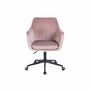 Bürostuhl Textil Metall Pink 2