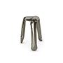 Plopp Bar stool steel raw lacquered 0
