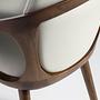 Dining chair faux leather cream 4