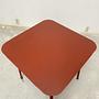 Hiray Gartentisch Metall Rot 3