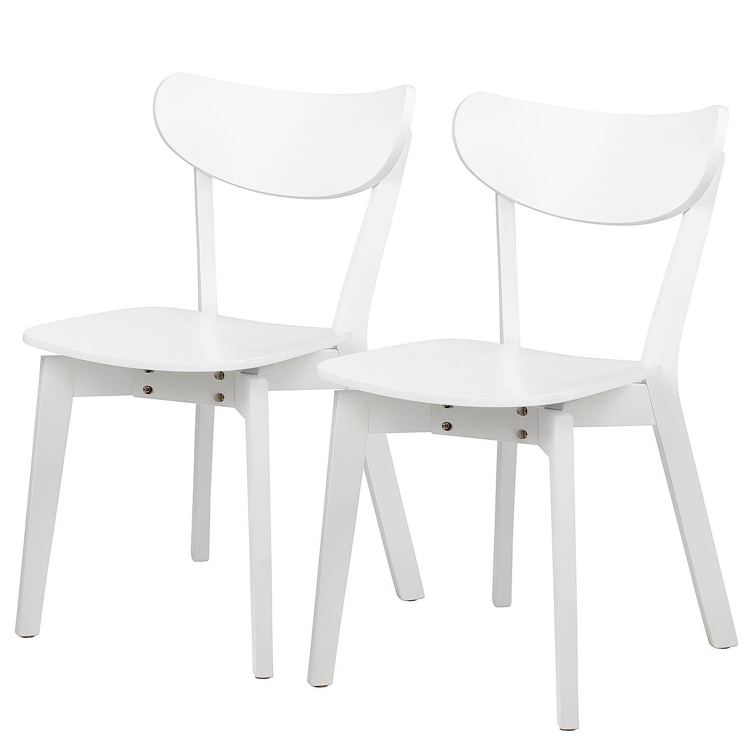 Esszimmerstuhl RIGBY 2er-Set Weiß 0