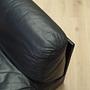 Sessel Leder Schwarz 1960er Jahre 9