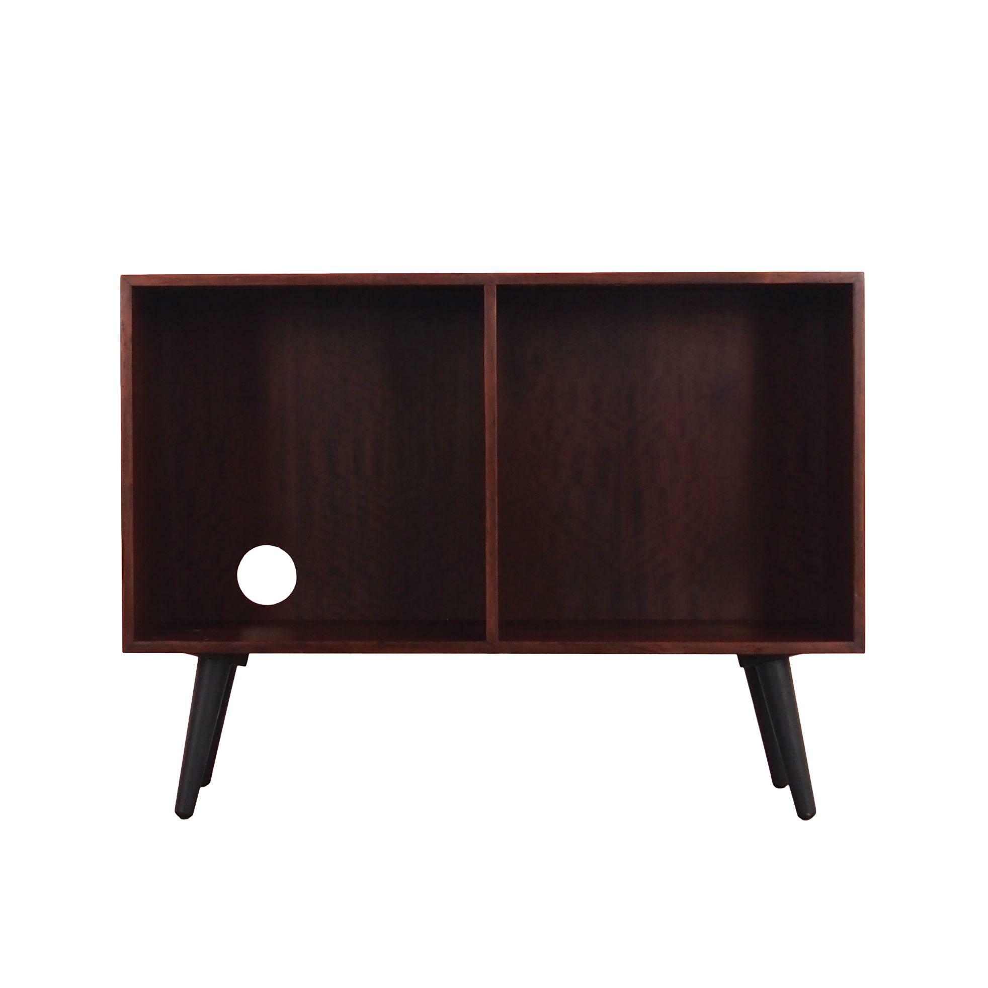 Vintage bookshelf mahogany brown 1970s 0
