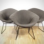 Bertoia Diamond Chair Vollpolster Schwarz 4