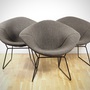 Bertoia Diamond Chair Fully Upholstered Black 4
