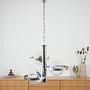 Space Age pendant lamp metal white 1970s 11