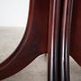 Mahogany table Dark brown 1970s Ø115cm 12