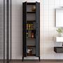 Benta Cabinet Walnut Brown Anthracite 2