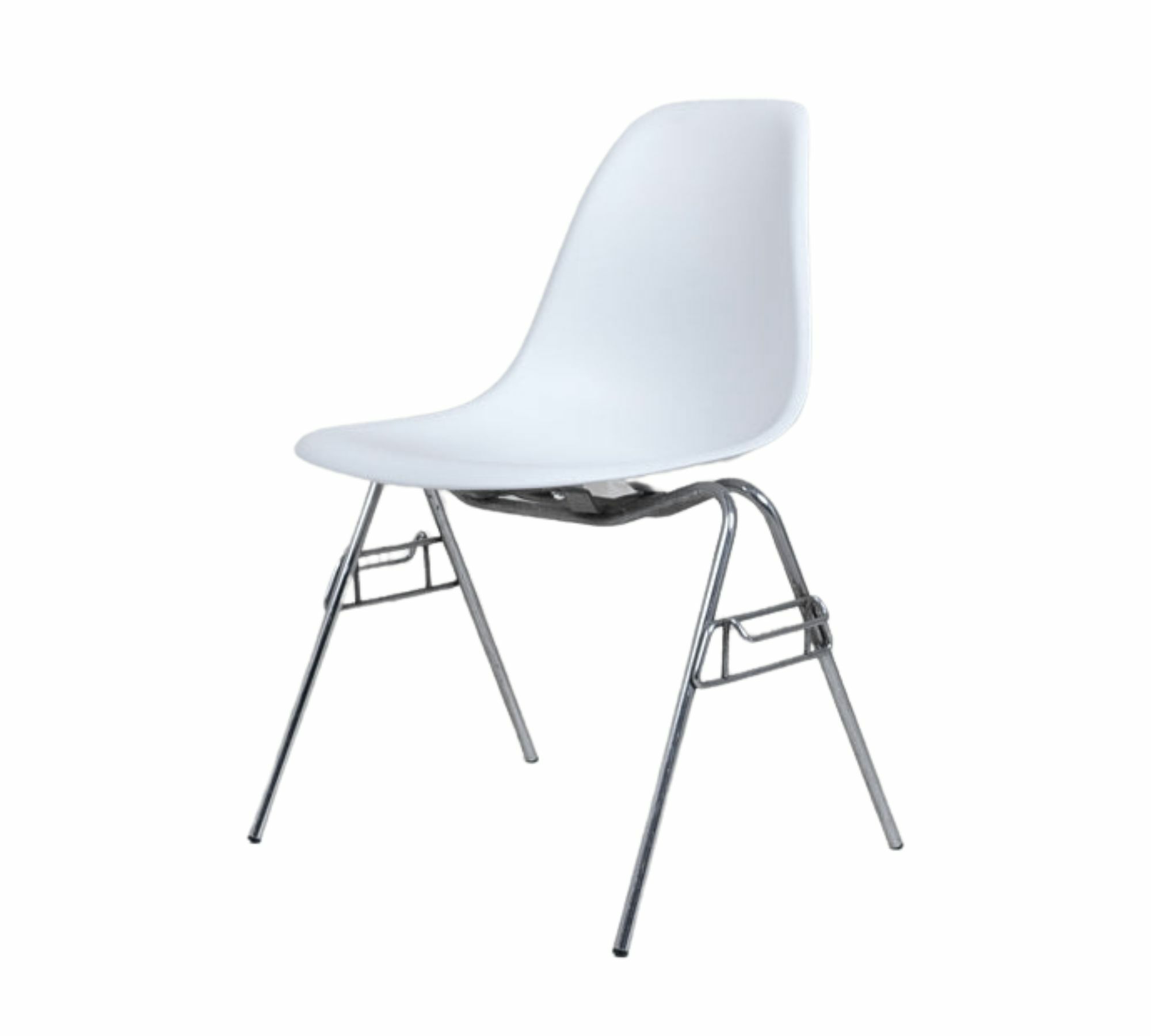 Eames DSS Plastic Side Chair Reinweiß 3
