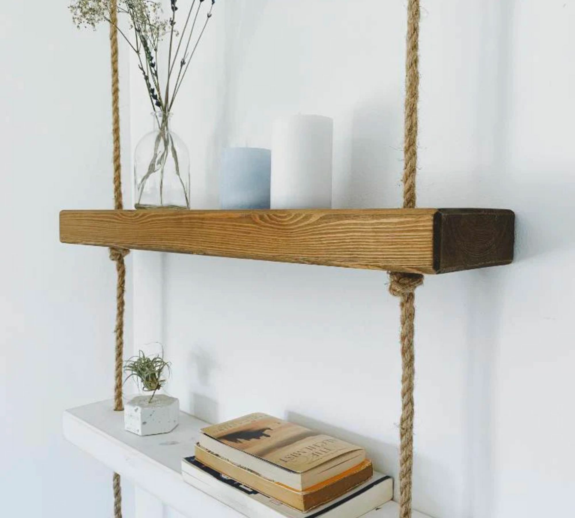 Makemba Gaal Regal Zwei Regalbretter Nussbaum 1