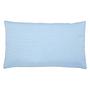 Kissen Juno Baumwollmischgewebe Hellblau 50 x 30 cm 0