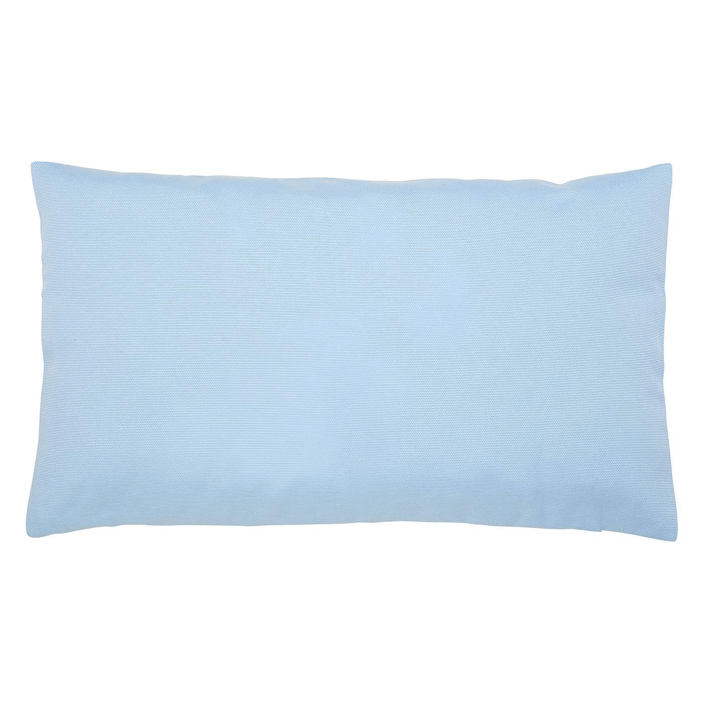 Kissen Juno Baumwollmischgewebe Hellblau 50 x 30 cm 0