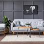 Aria Schlafsofa Set Holzfurnier Grau 0
