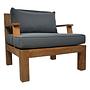 Garten Armlehnsessl Teakholz Textil 0