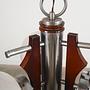 Hanging lamp Murano glass metal 1970s 4