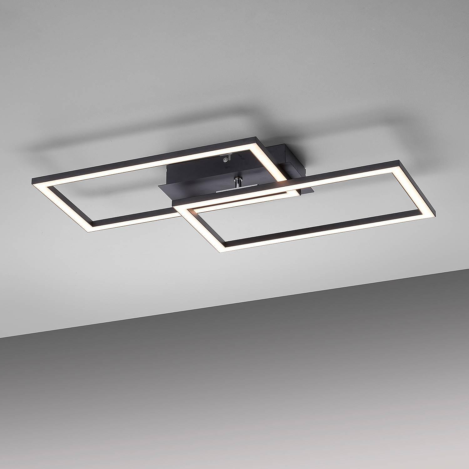 Iven E LED-Deckenleuchte Polycarbonat Aluminium 4