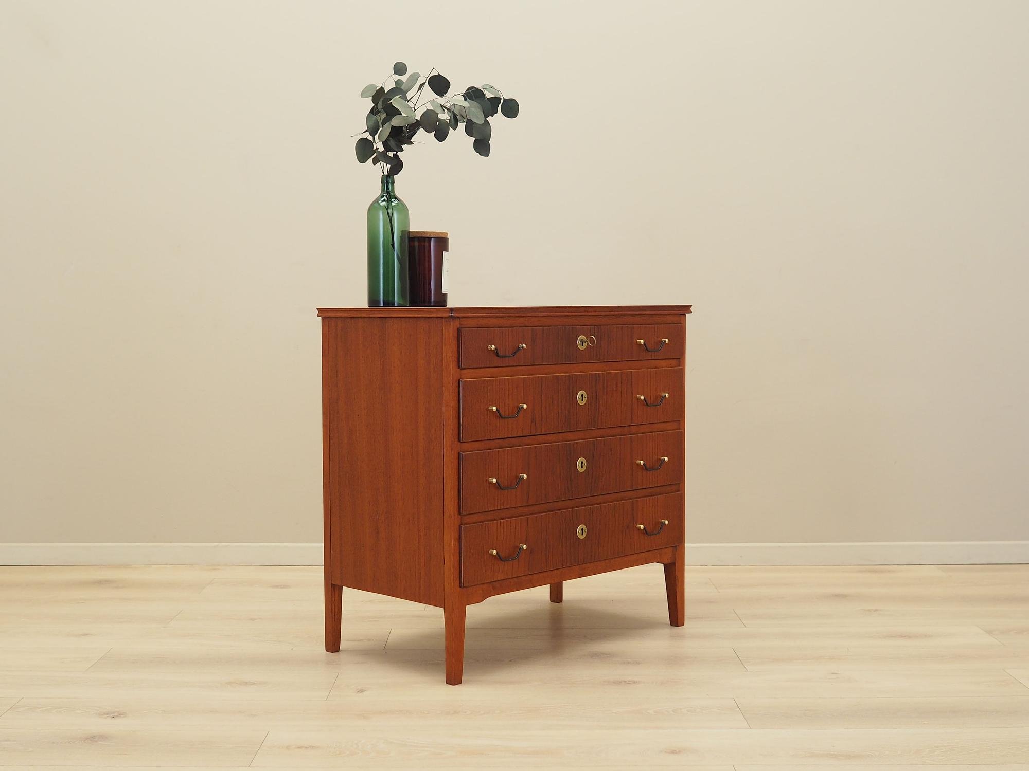Chest of drawers Teak wood 1970s 4