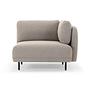 Ellis 1-Sitzer Eckmodul abnehmbare Armlehne Agnes Brown 0
