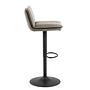 2x Barstuhl Tecaya Webstoff Eisen Graubraun Schwarz 4
