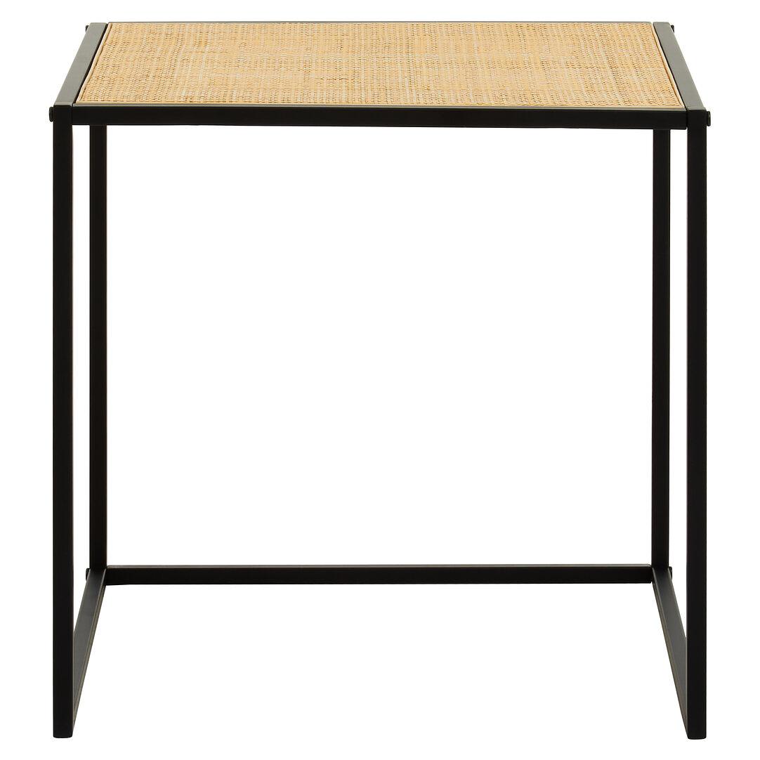 Depok Square Side Table Mango Wood Metal 0