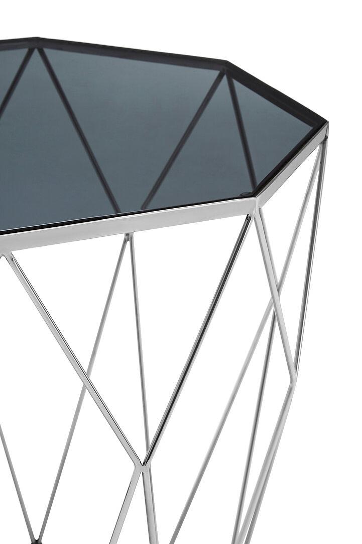 Shalimar Beistelltisch Edelstahl Silber 2