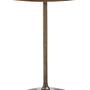Pali Round Side Table Large Aluminum Brass 0