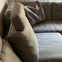 Ecksofa Polyester Grau 3
