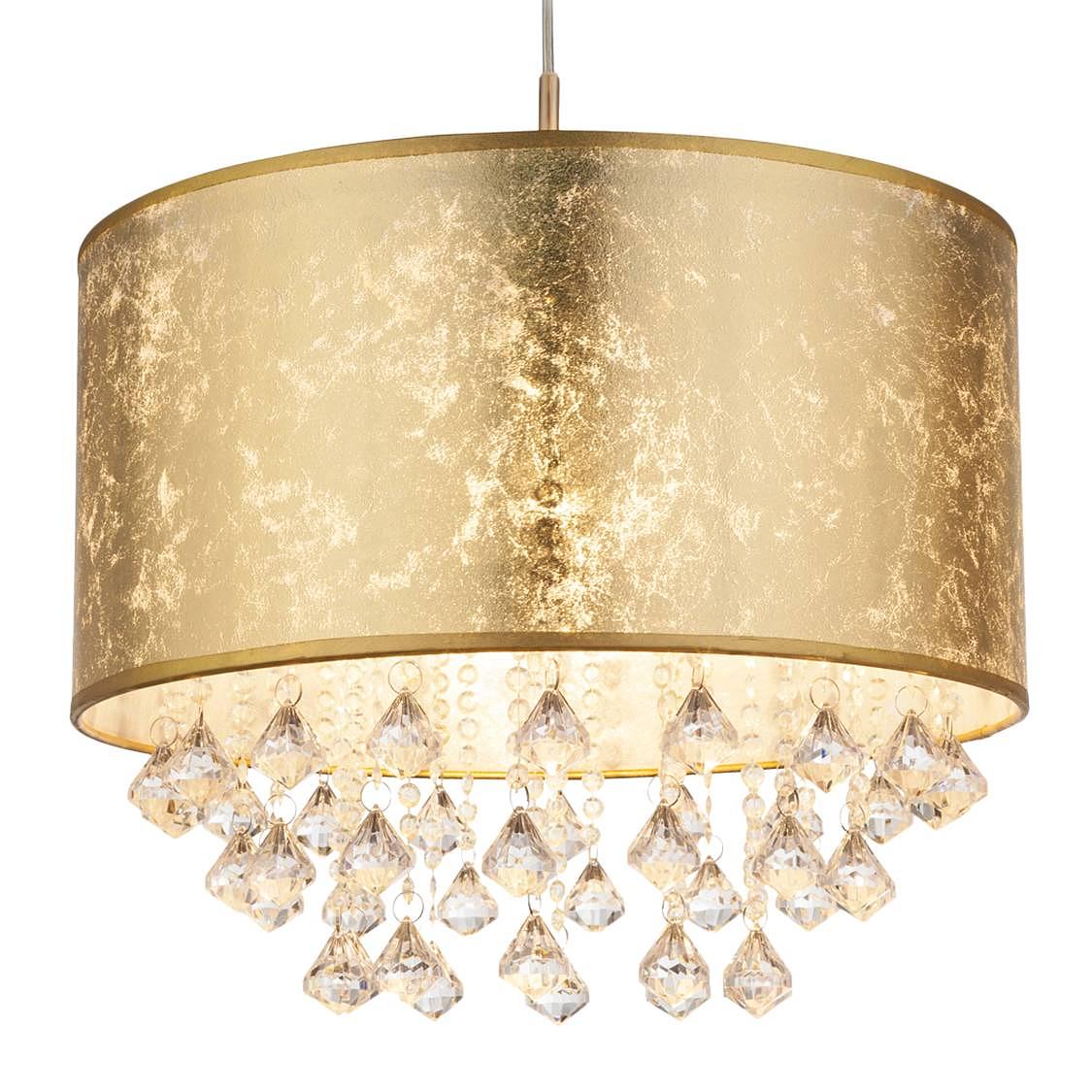 Pendelleuchte Amy II Mischgewebe / Eisen 1-flammig 0