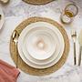 Dinner service 24-piece Porcelain Cream 2