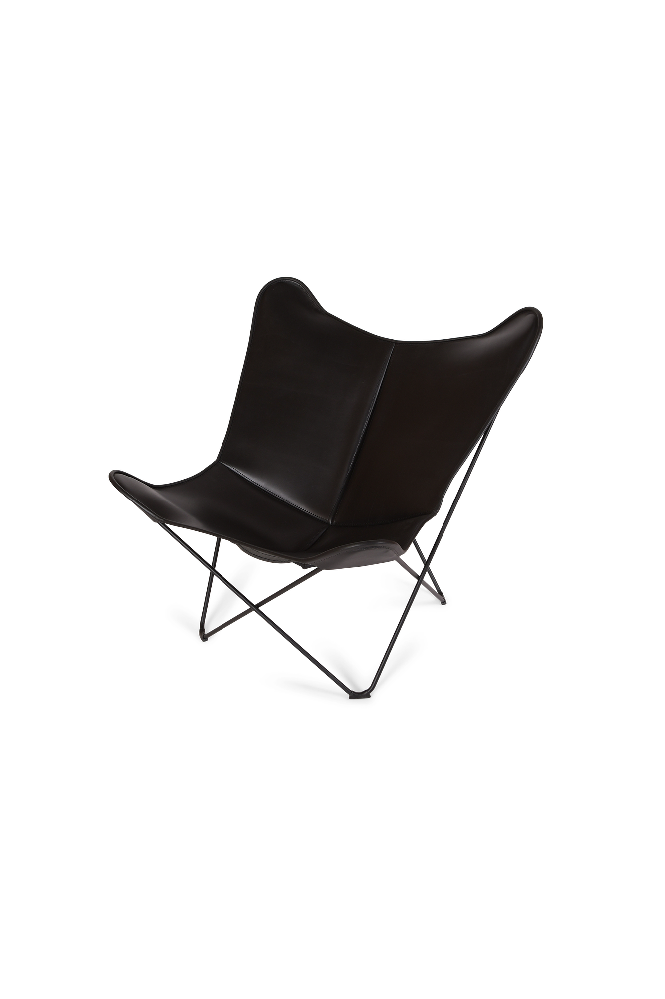 Merolina Stuhl Leder Schwarz 0