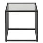  Mephisto Beistelltisch Glas Metall Schwarz 4