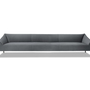 Dolce Sofa 3-Sitzer Samt Grau 2