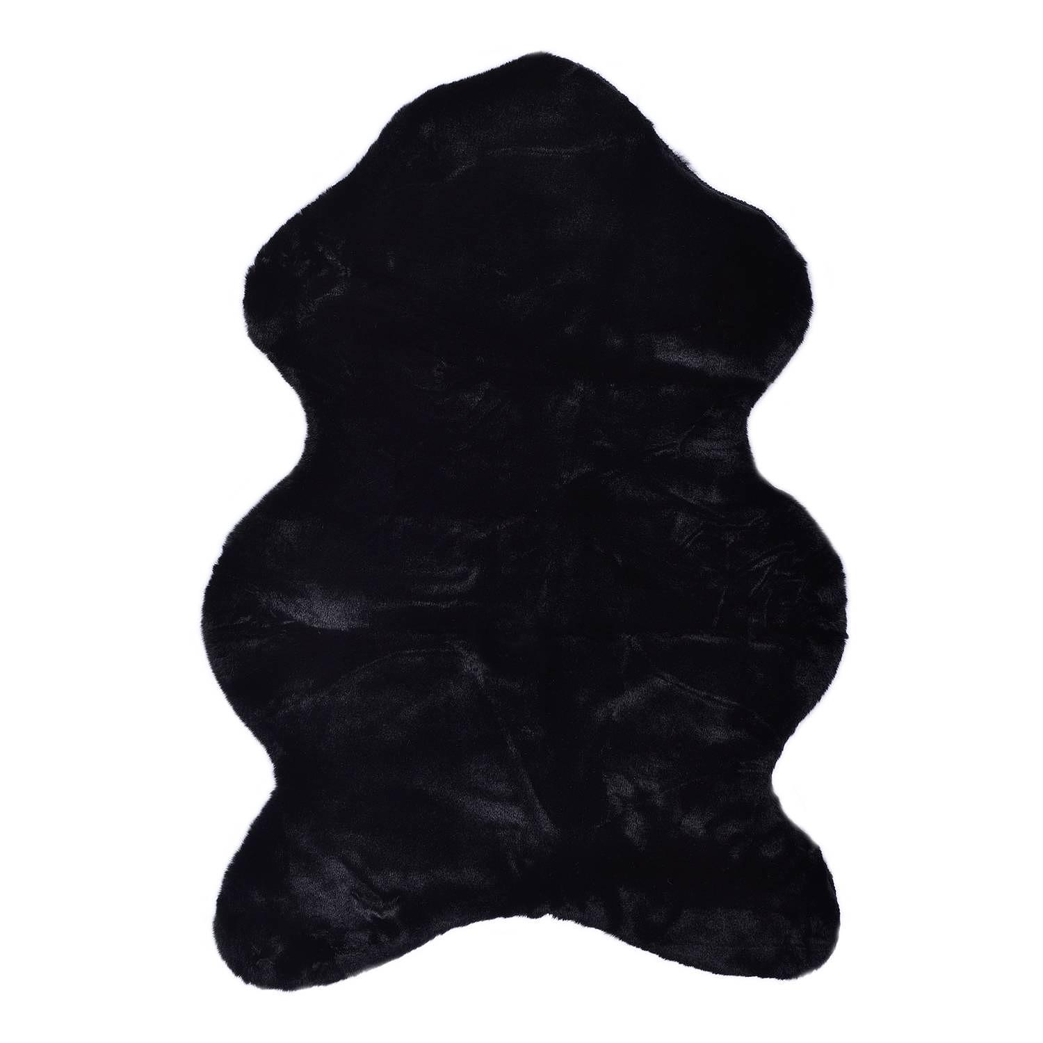 Kunstfell Giorgia Polyester Schwarz 60 x 80 cm 0