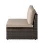 Loungesessel Polyrattan Braun 2