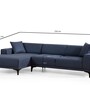 Modernes Sofa Récamiere Links Blau 6