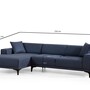 Modern sofa Récamiere Left Blue 6