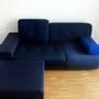 Vitra Polder 2-Sitzer Sofa Stoff Dunkelblau  1