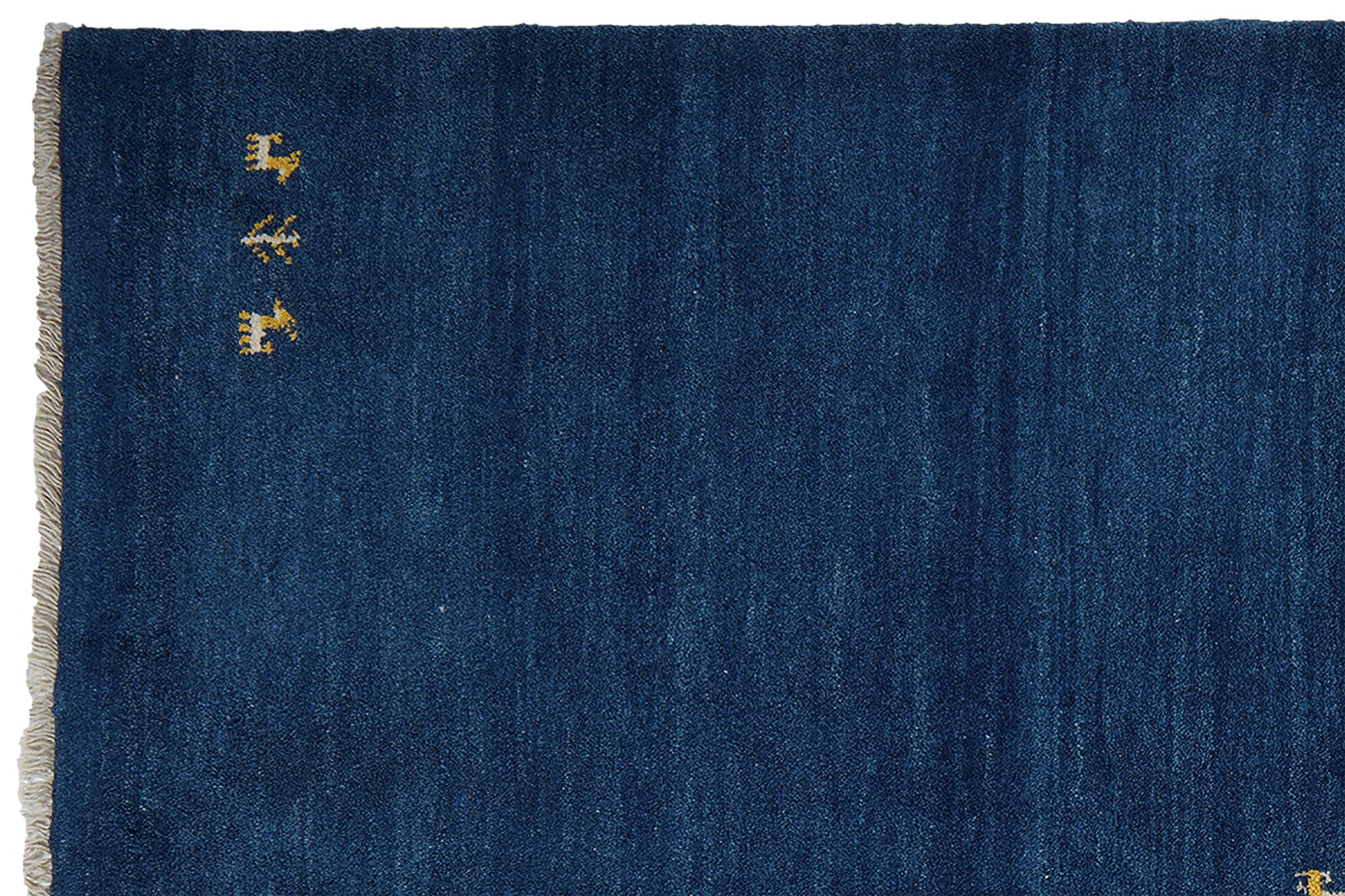 Gabbeh Teppich Wolle Blau 1