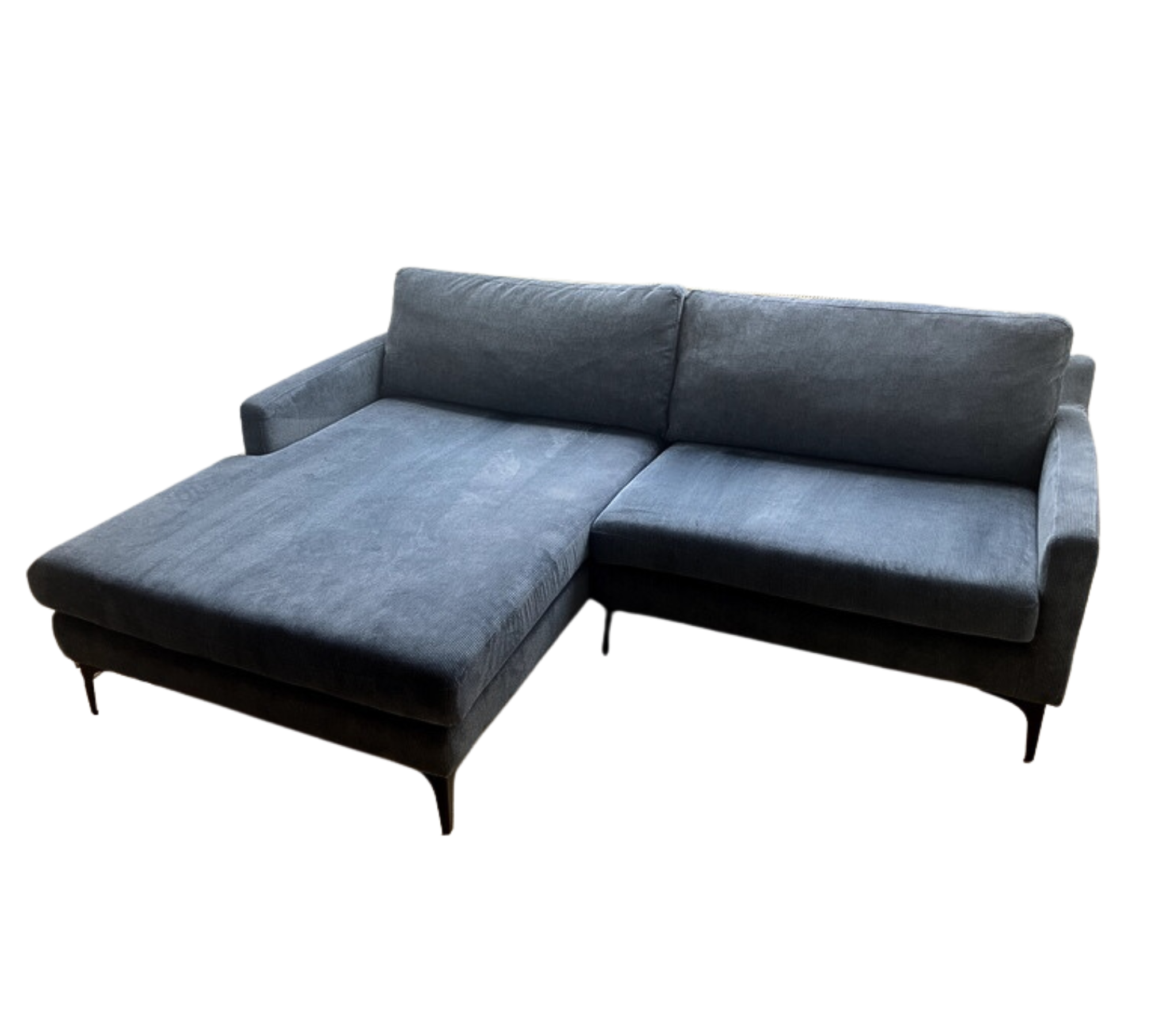 Astha Sofa 2-Sitzer Récamiere Rechts Sorento Steel Blue 0