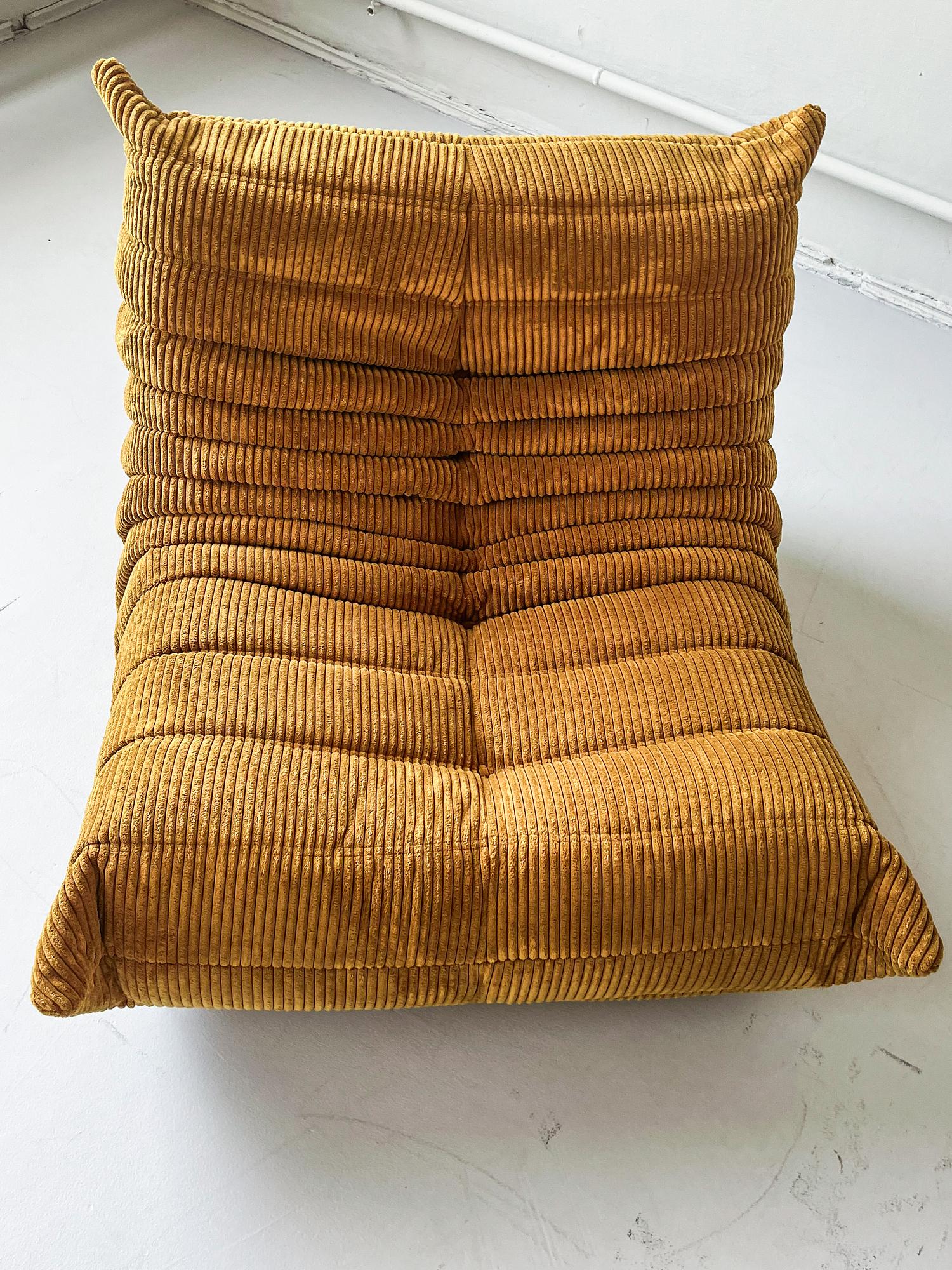 Togo Armchair Cord Sand Brown 2