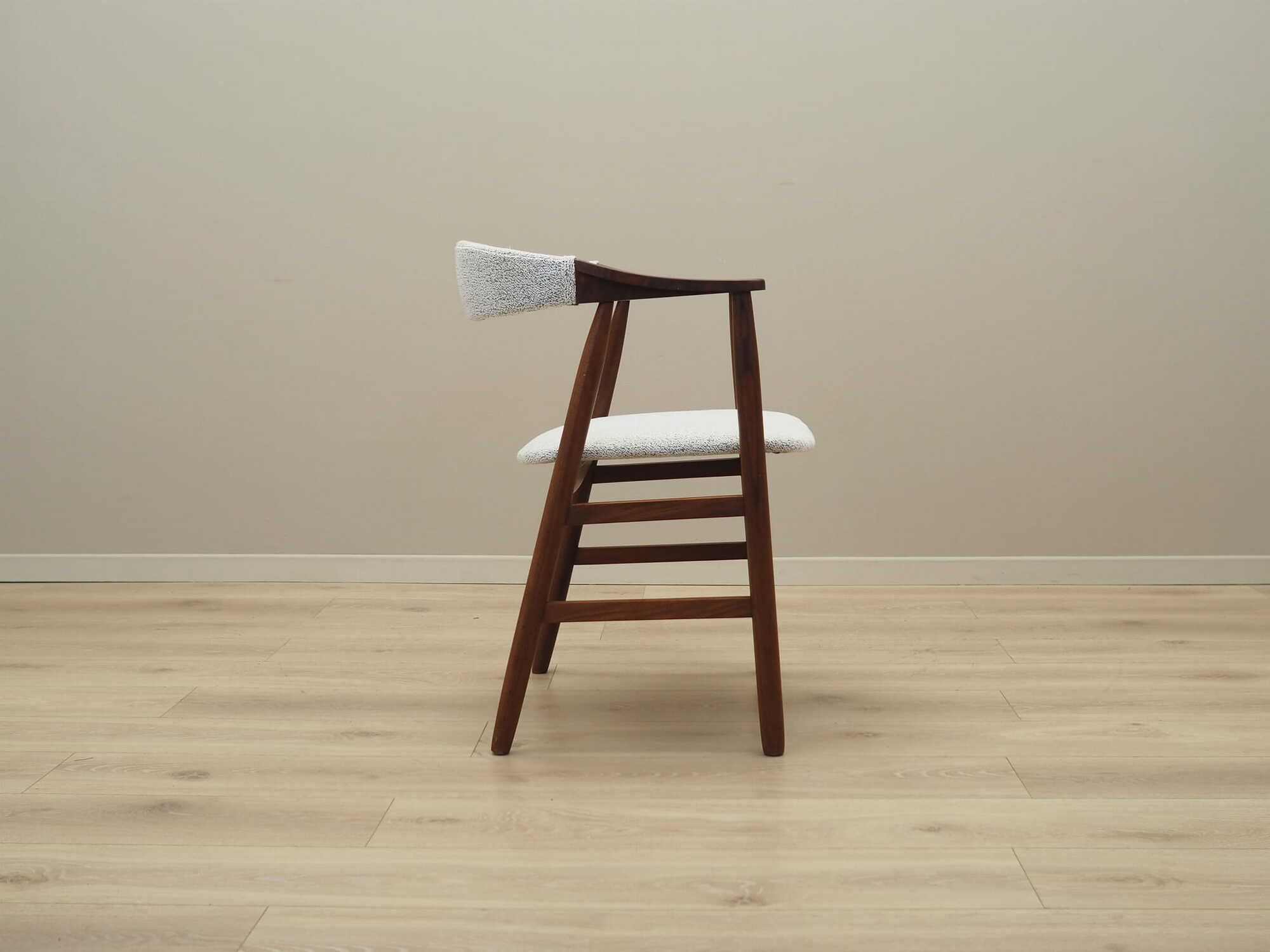 Vintage Armchair Teak White 1970s 6