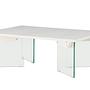 Ester coffee table glass concrete look 120x80x42cm 1