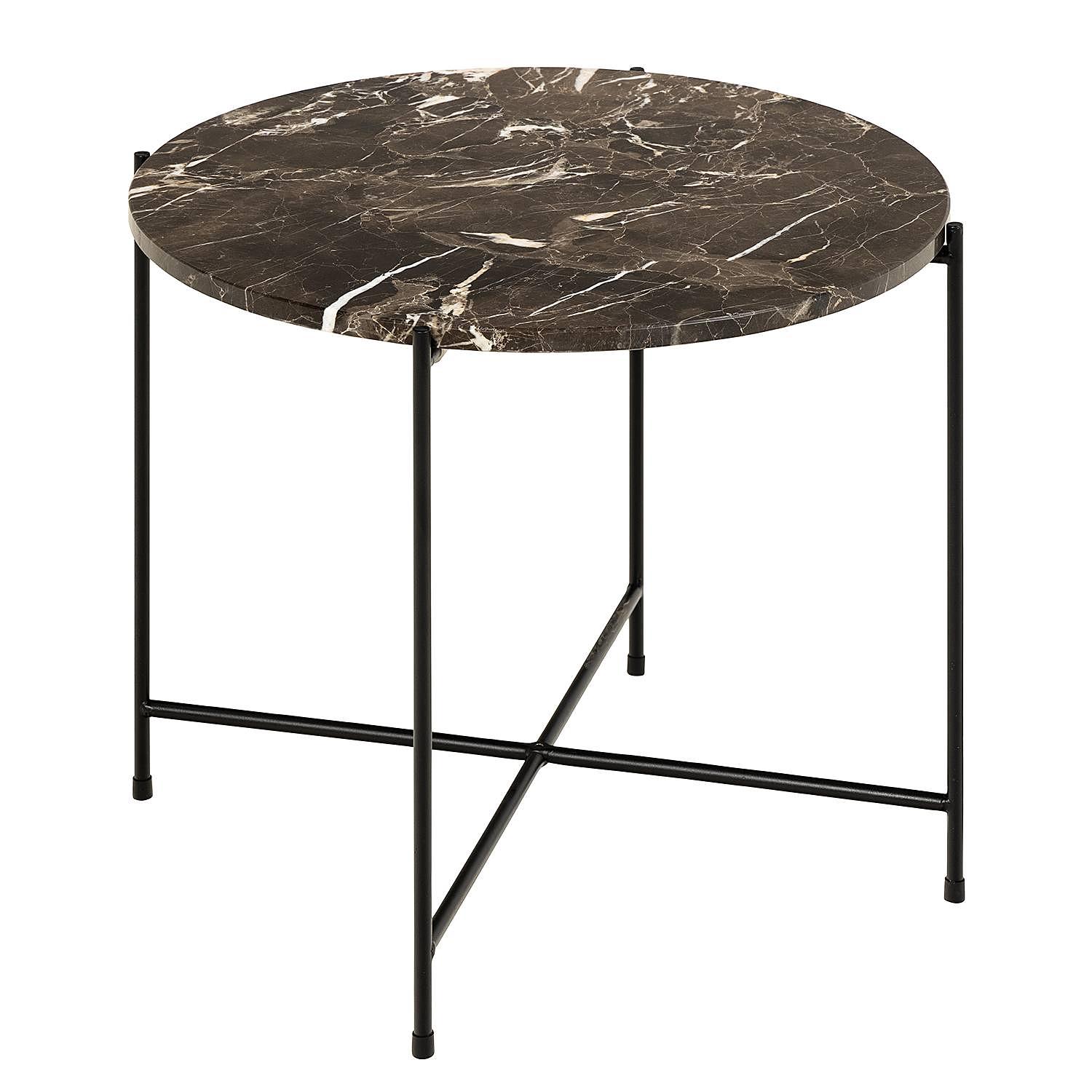 Side Table Carwile Marble Brown 52 cm 0